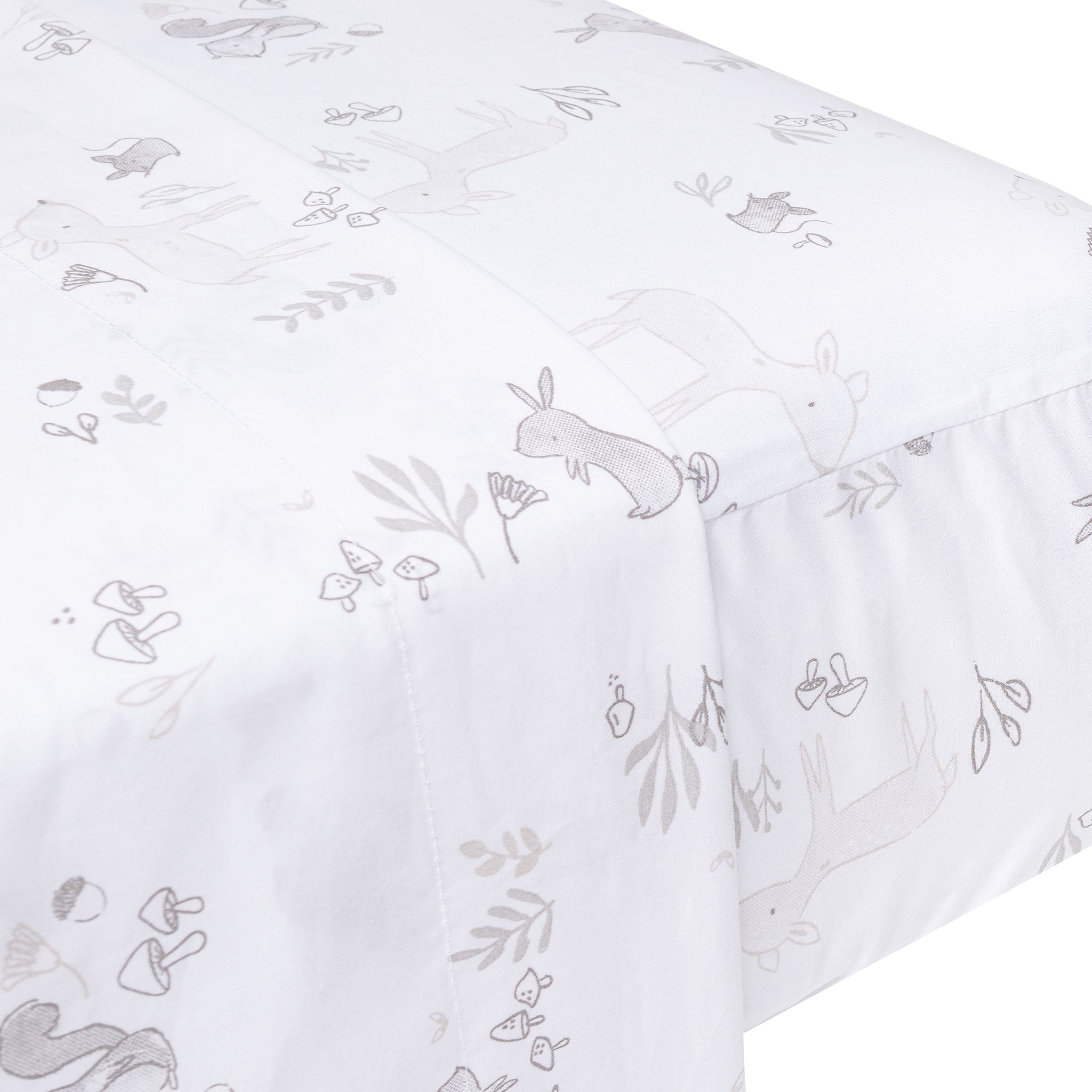 Crib flat sheet Forest Perlimpinpin