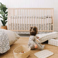 Crib fitted sheet - Taupe