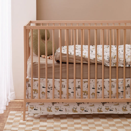 Housse et couette pour lit de bébé - Safari