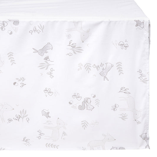 Crib bed skirt - Forest