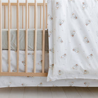 Crib bed skirt - Owls