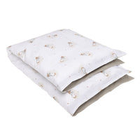 Housse et couette pour lit de bébé - Hiboux