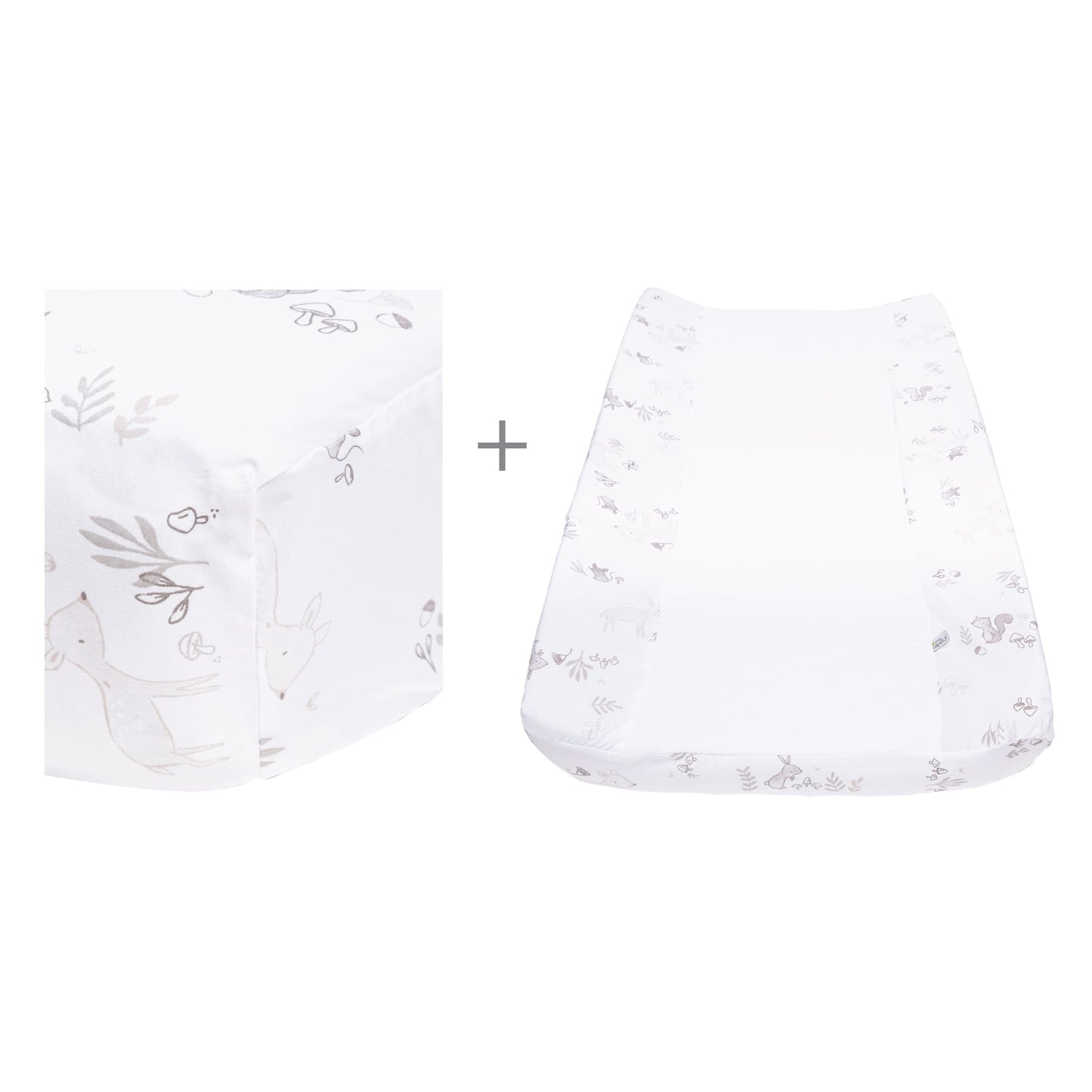Change pad cover & fitted sheet set - Forest