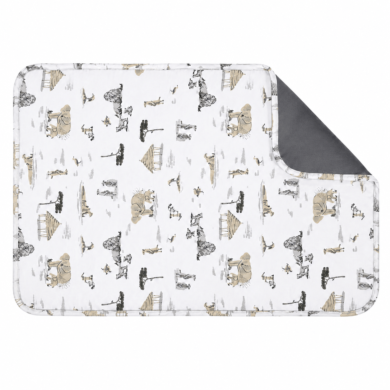 Waterproof changing pad - Safari (no packaging)