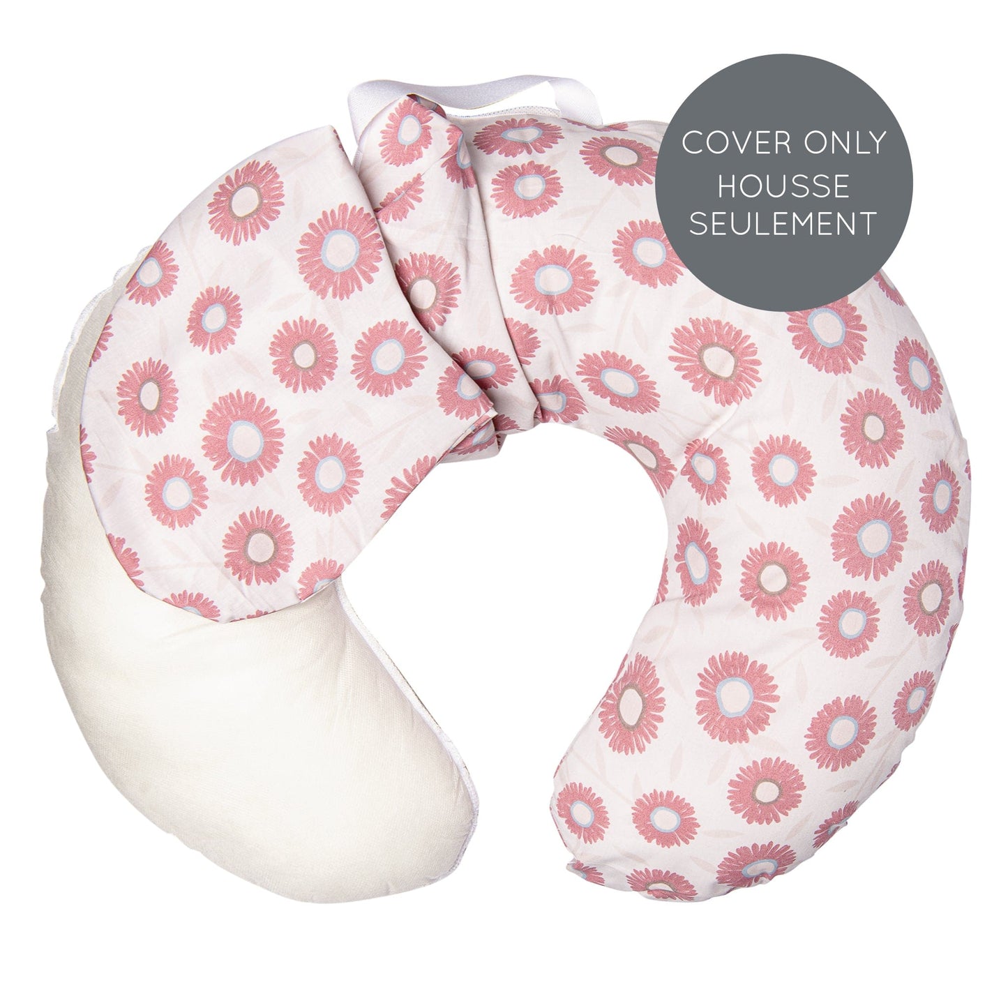 Cotton nursing pillow cover - Lillies (COVER ONLY)
