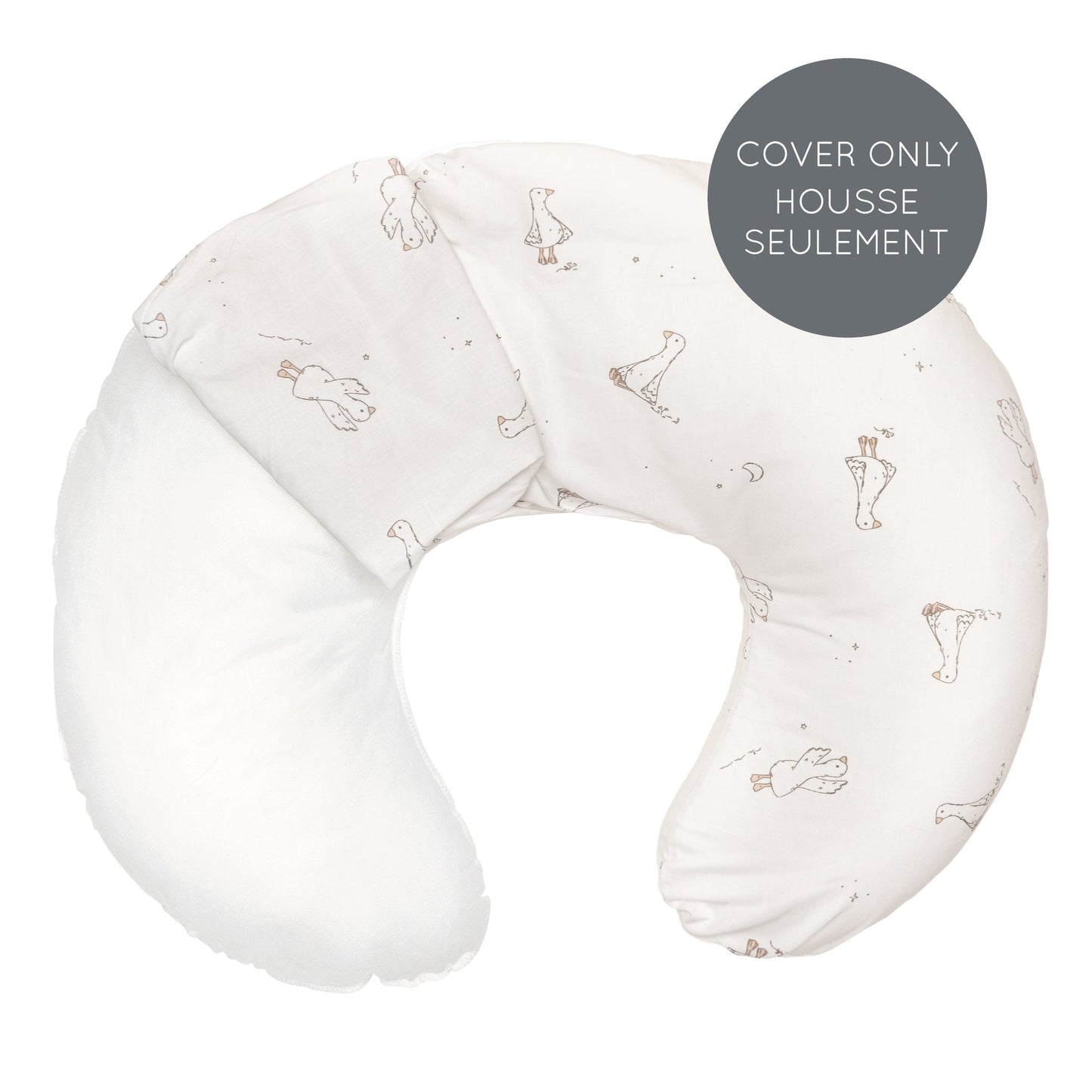 Cotton nursing pillow cover - Goose (COVER ONLY)