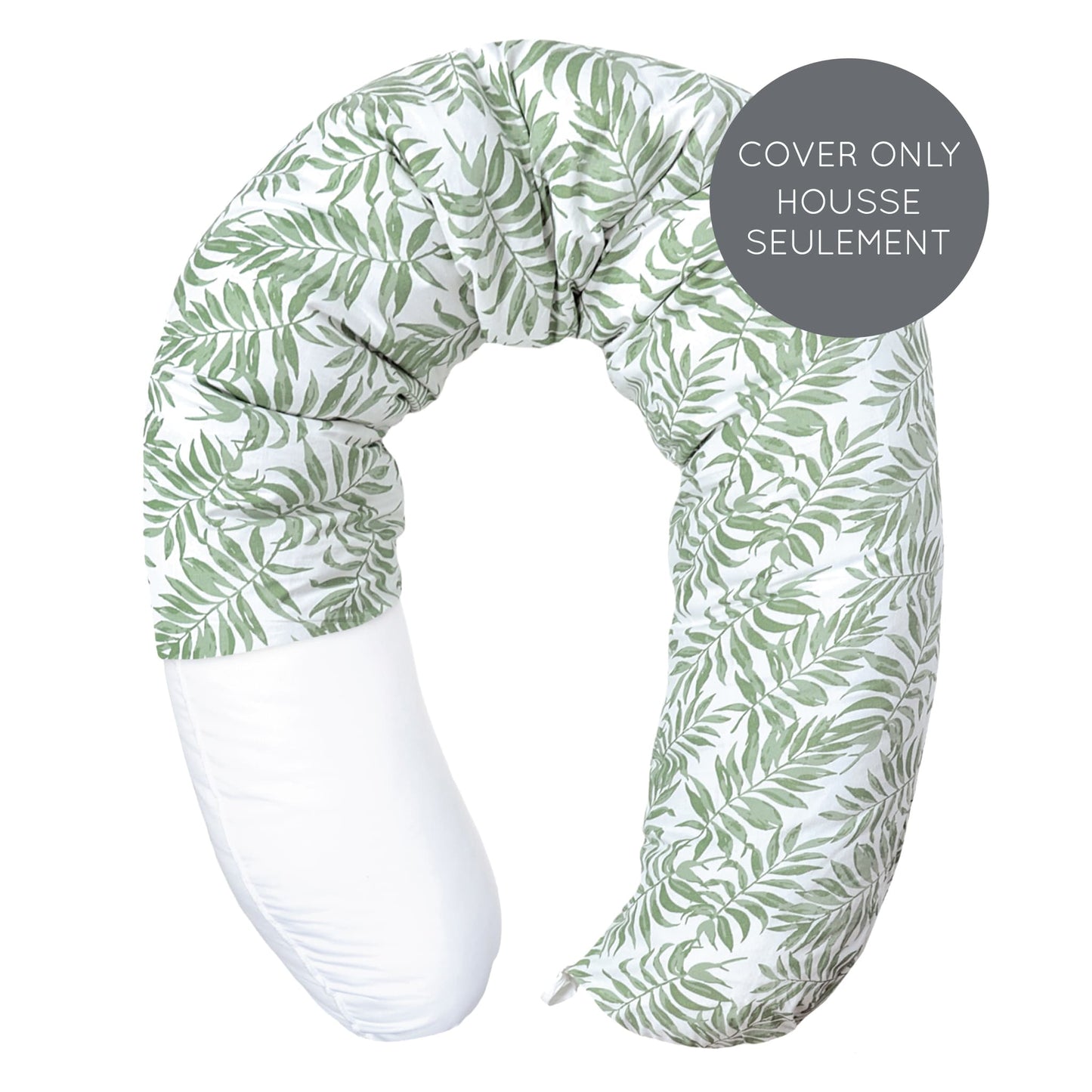 Multifunctional pregnancy pillow cover - Tropical green (COVER ONLY)
