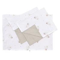 Housse de lit 54" et 2 cache-oreillers - Hiboux