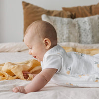 Cotton muslin swaddle - Lemon