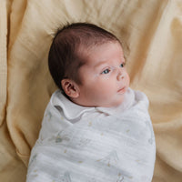 Cotton muslin swaddle - Lemon