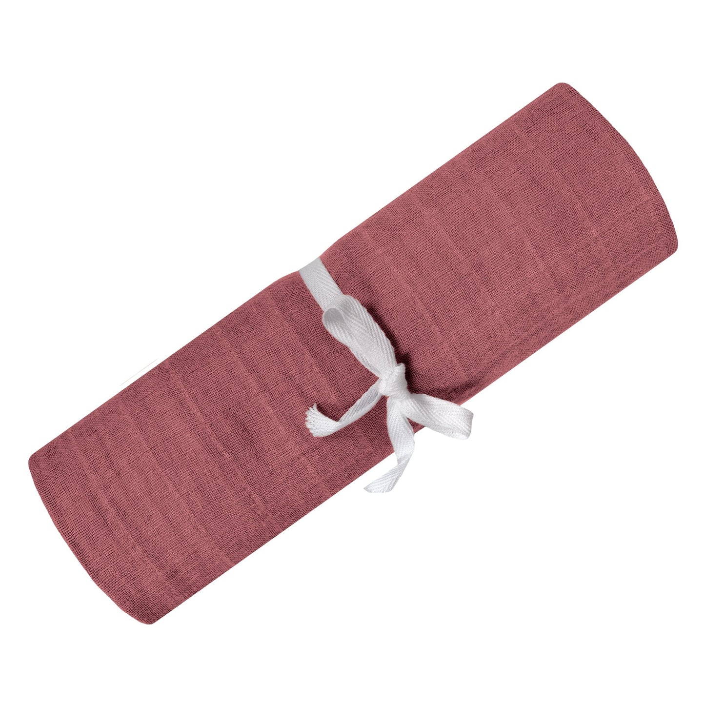 Cotton muslin swaddle - Raspberry