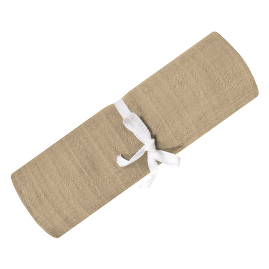 Cotton muslin swaddle - Sand