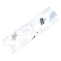 Cotton muslin swaddle - Sea