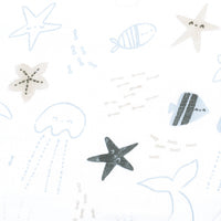 Cotton muslin swaddle - Sea