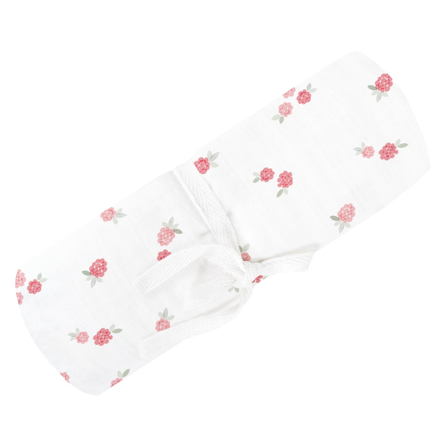 Couverture mousseline de coton - Framboises