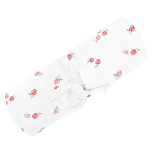 Cotton muslin swaddle - Raspberries