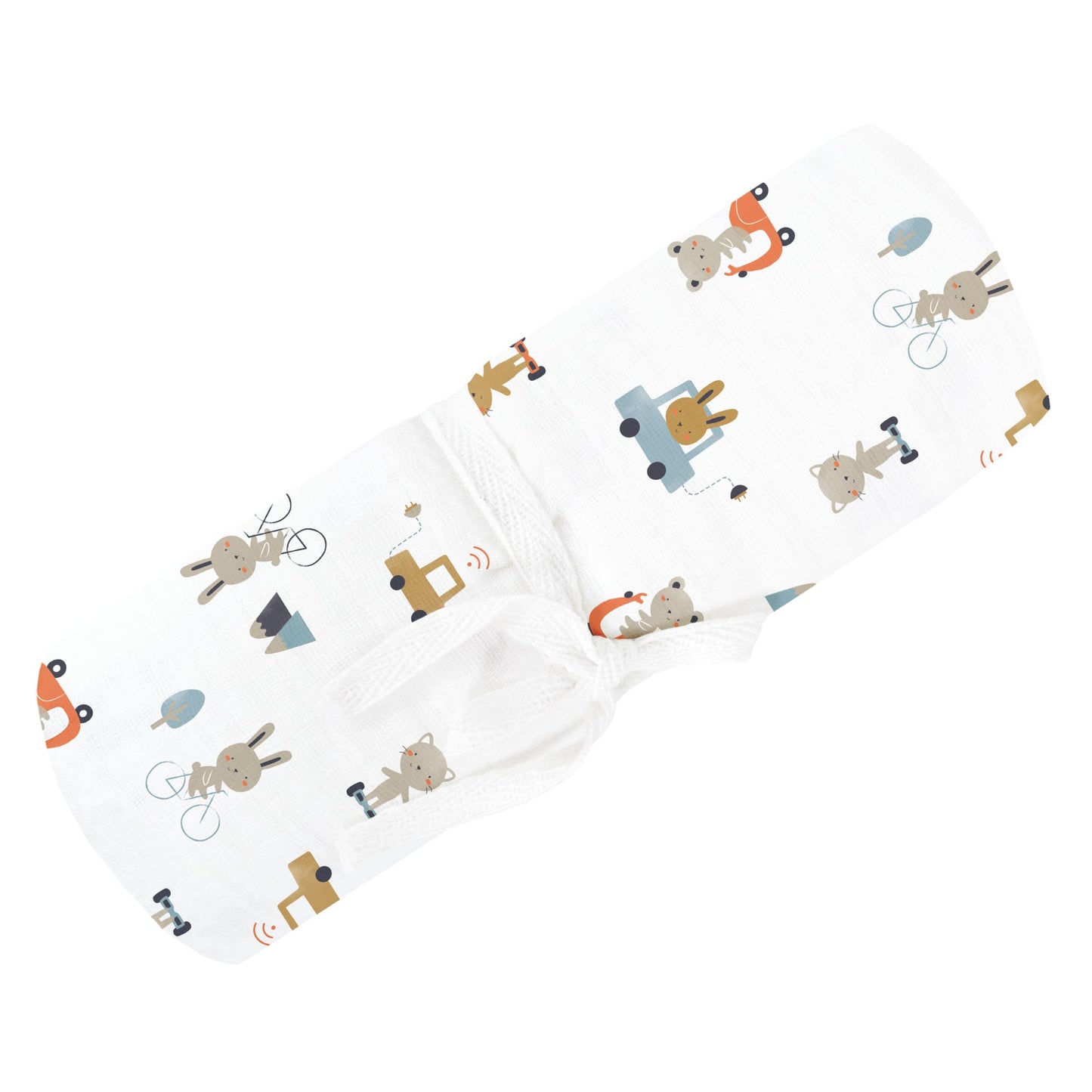 Couverture mousseline de coton - Transports