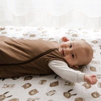 Cotton muslin swaddle - Fauna