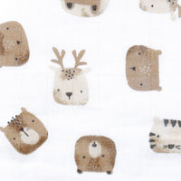 Cotton muslin swaddle - Fauna