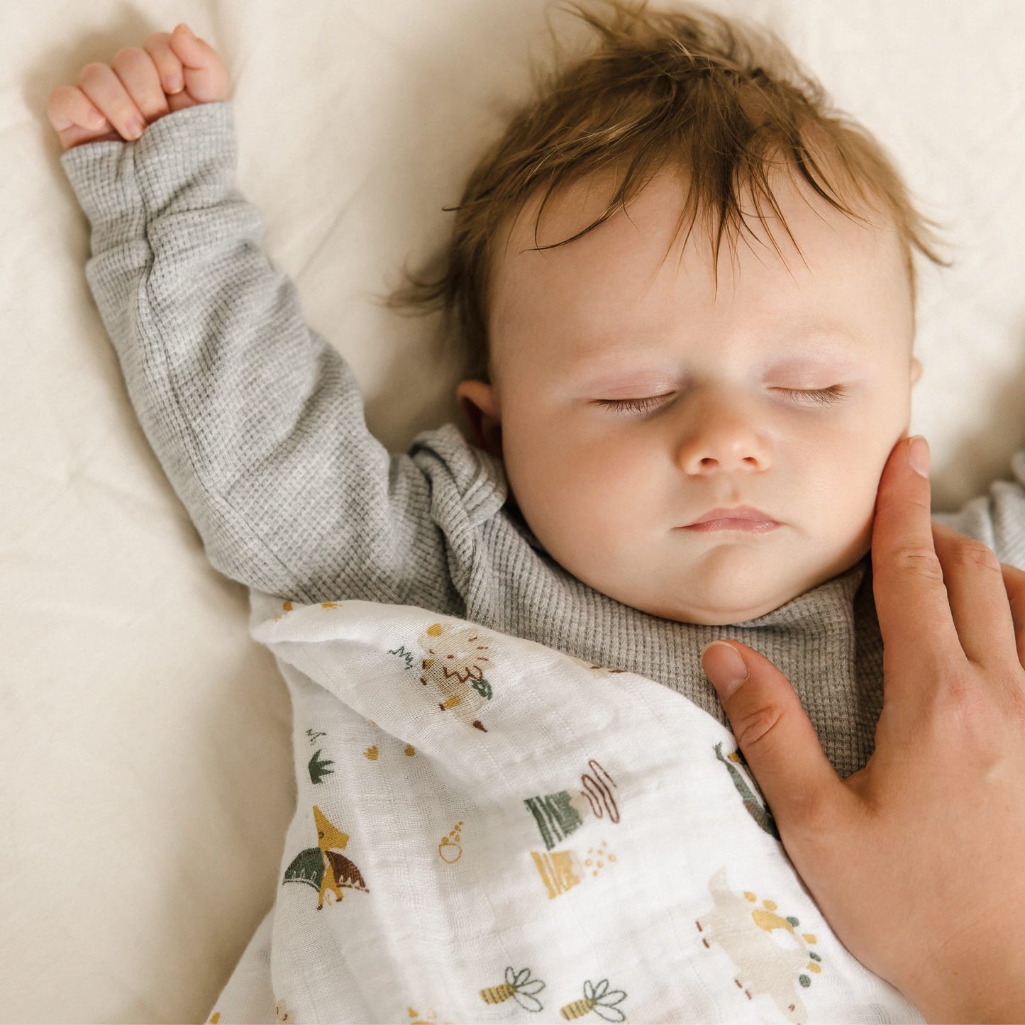 Cotton muslin swaddle - Prehistorical