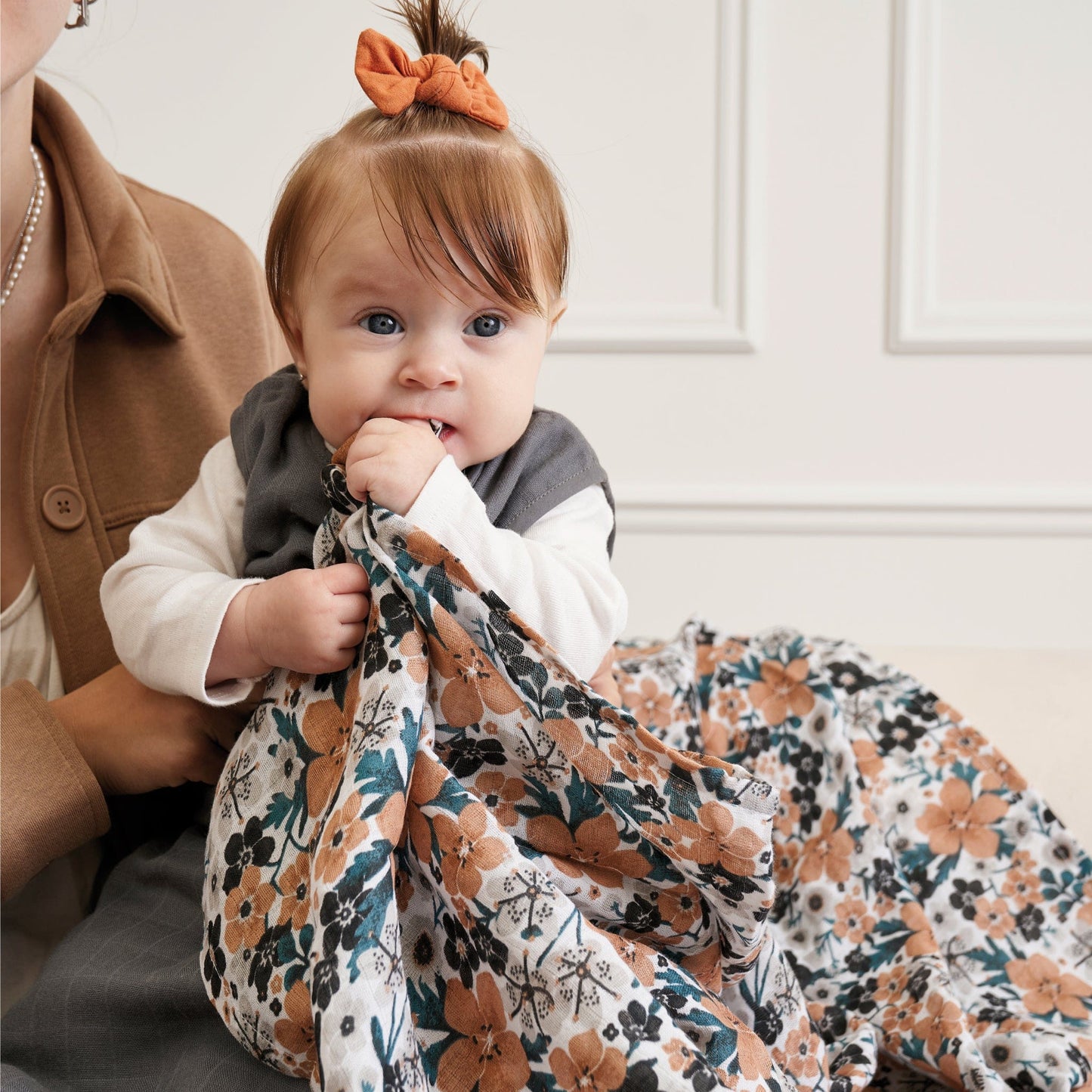 Cotton muslin sleep sack - Charcoal (0.7 tog)