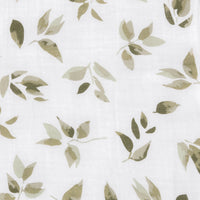 Cotton muslin swaddle - Leaves