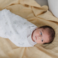 Cotton muslin swaddle - Insects