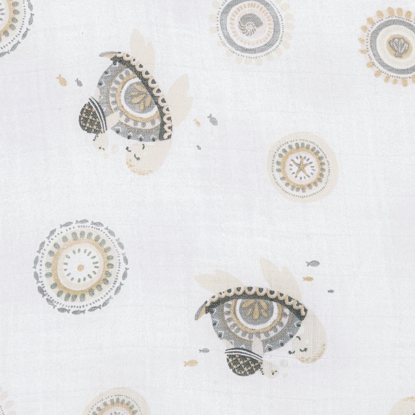 Cotton muslin swaddle - Turtles