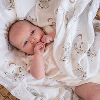Cotton muslin swaddle - Sloths