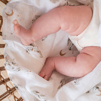 Cotton muslin swaddle - Sloths