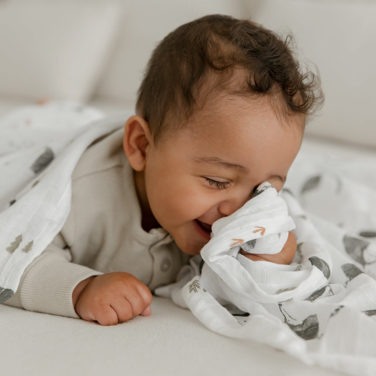 Cotton muslin swaddle - Anteaters