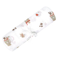 Cotton muslin swaddle - Xmas treats