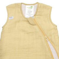 Cotton muslin sleep sack - Lemon (0.7 tog)