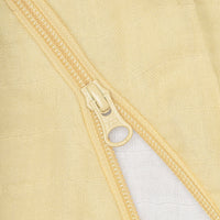 Cotton muslin sleep sack - Lemon (0.7 tog)