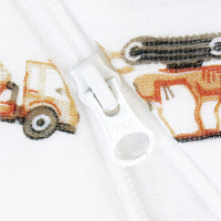 Cotton muslin sleep sack - Construction (0.7 tog)