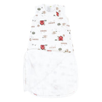 Cotton muslin sleep sack - Farm (0.7 tog)