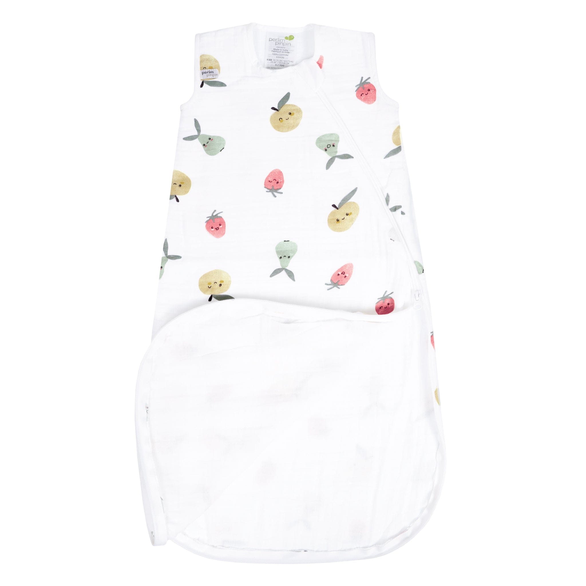 Cotton muslin sleep sack - Fruits (0.7 tog)