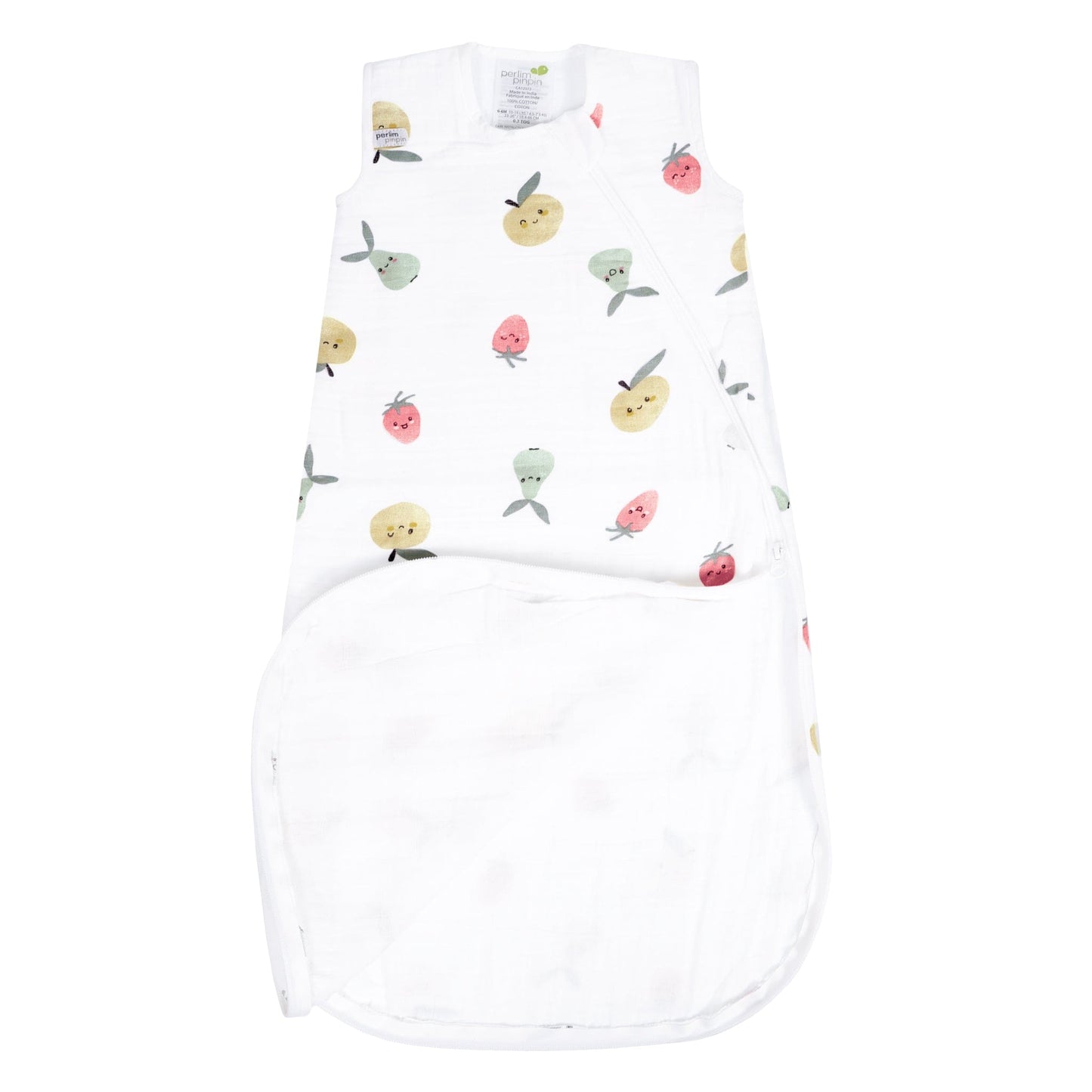 Cotton muslin sleep sack - Fruits (0.7 tog)