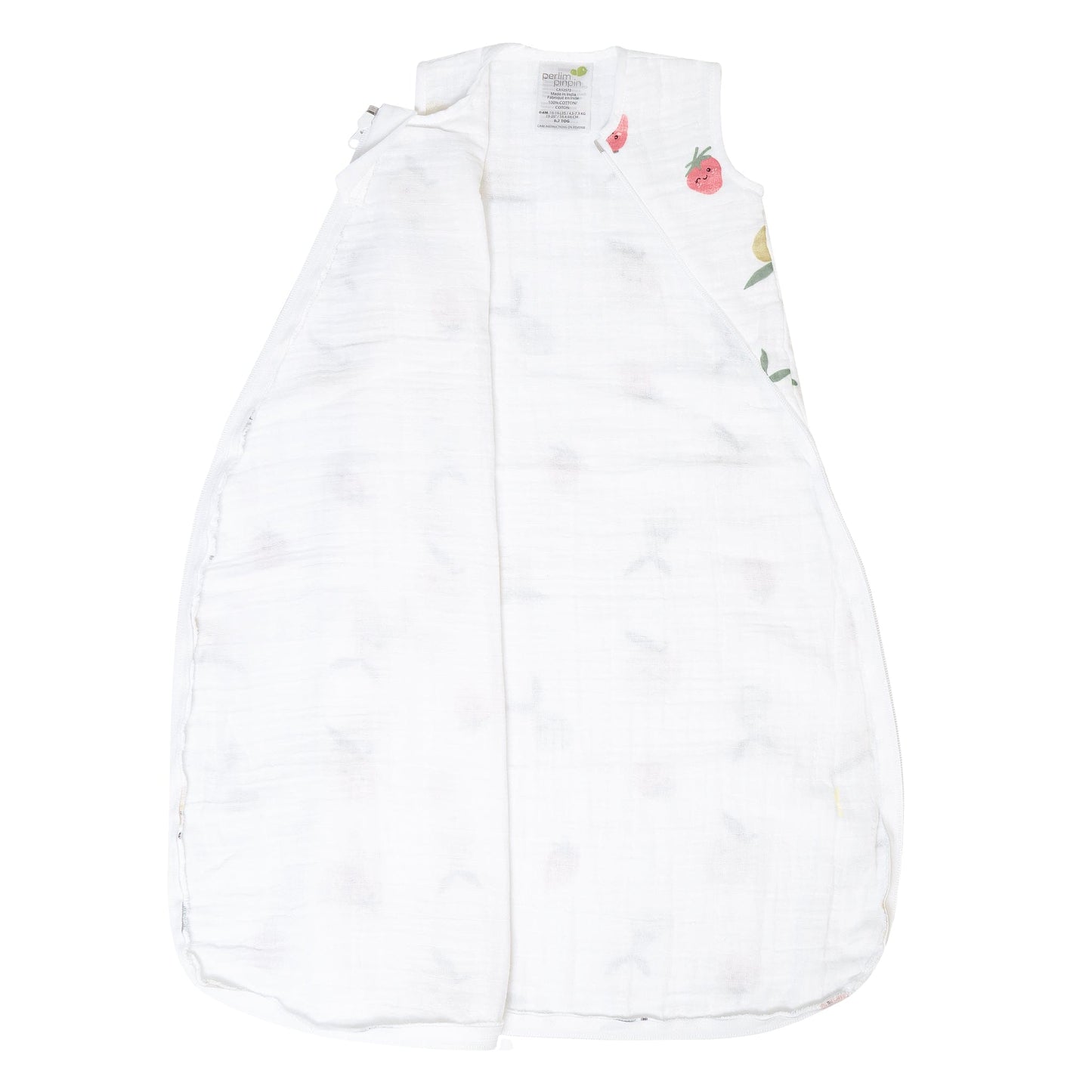 Cotton muslin sleep sack - Fruits (0.7 tog)