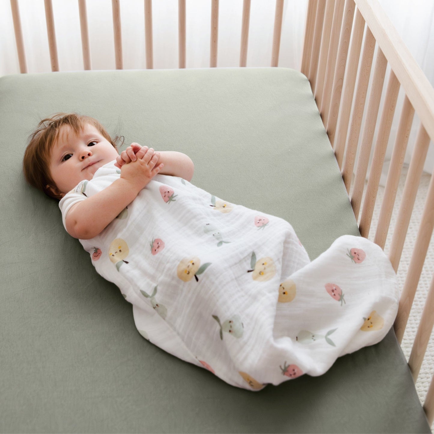 Cotton muslin sleep sack - Fruits (0.7 tog)