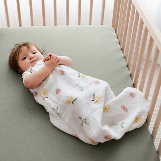 Cotton muslin sleep sack - Fruits (0.7 tog)