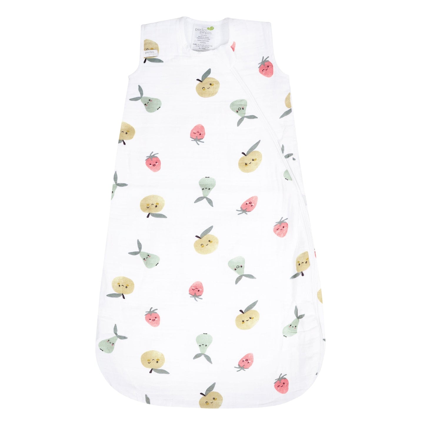 Cotton muslin sleep sack - Fruits (0.7 tog)