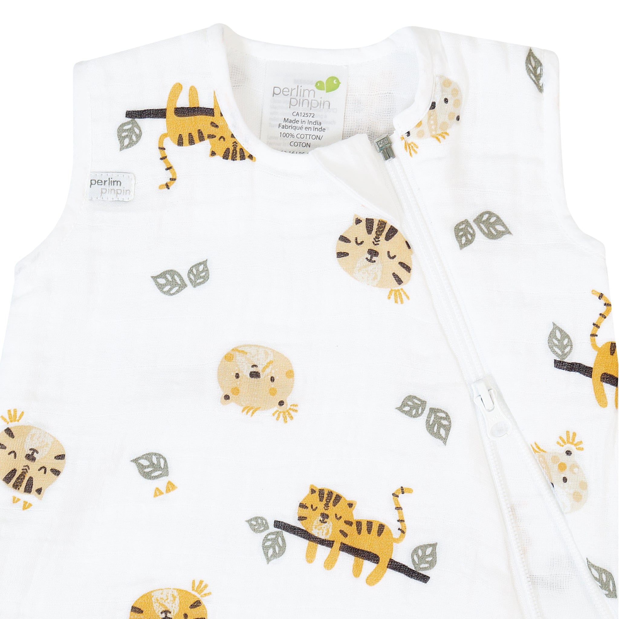 Cotton muslin sleep sack - Jungle (0.7 tog)