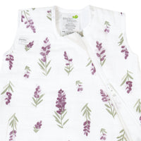 Cotton muslin sleep sack - Lavender (0.7 tog)