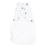 Cotton muslin sleep sack - Sea (0.7 tog)