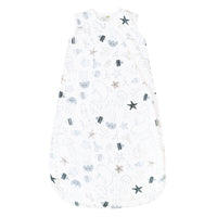 Cotton muslin sleep sack - Sea (0.7 tog)