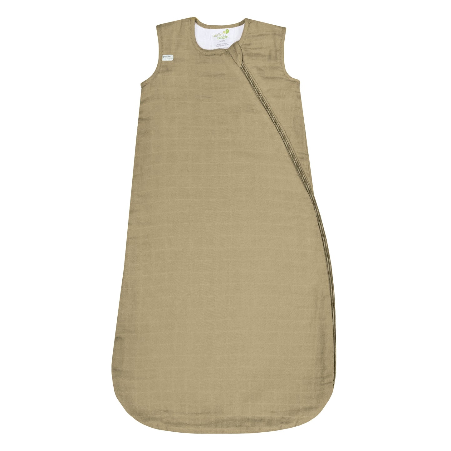 Cotton muslin sleep sack - Sand (0.7 tog)
