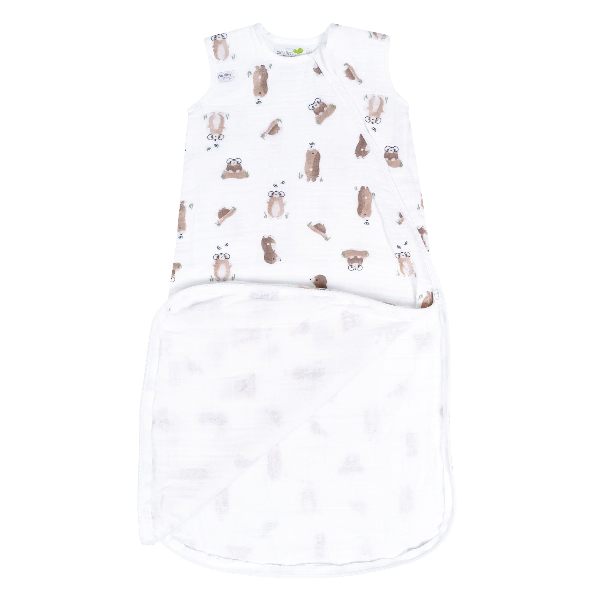 Cotton muslin sleep sack - Moles (0.7 tog)