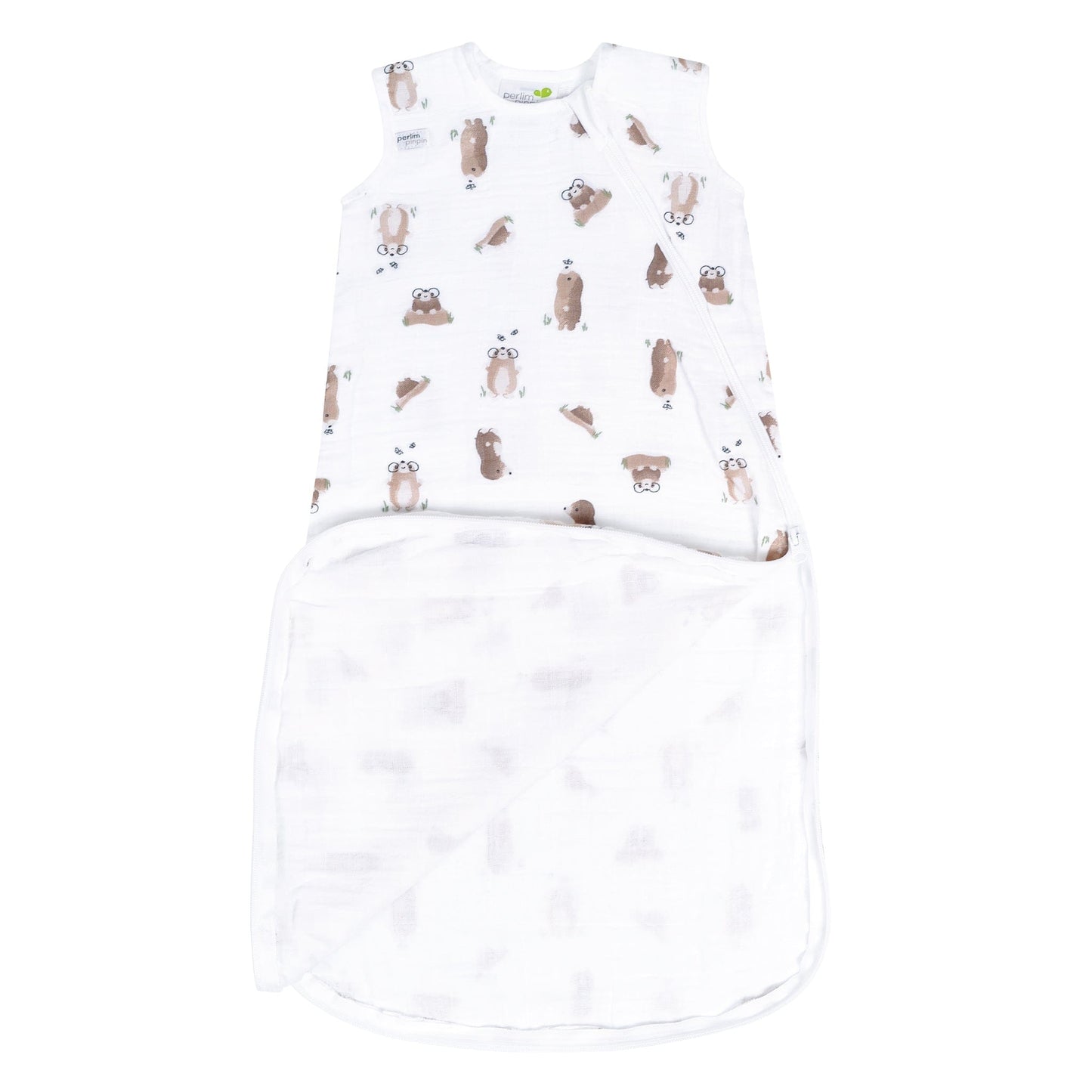 Cotton muslin sleep sack - Moles (0.7 tog)