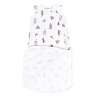 Cotton muslin sleep sack - Moles (0.7 tog)